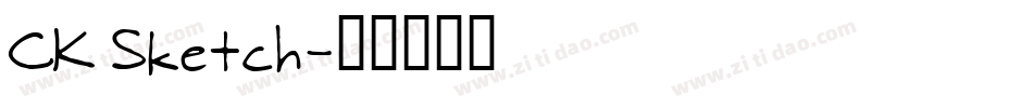 CK Sketch字体转换